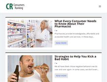 Tablet Screenshot of consumers-health.com